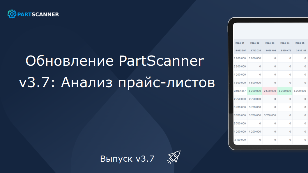 Изображения для новости Partscanner 3.7 — создание отчётов для вашего бизнеса!